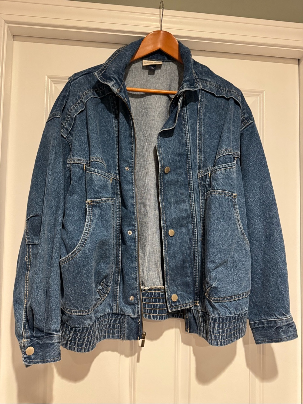Universal Thread Bomber Blue Denim Jacket - Casual women’s Coat